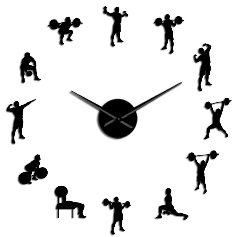 horloge géante salle de sport - horloge-industrielle