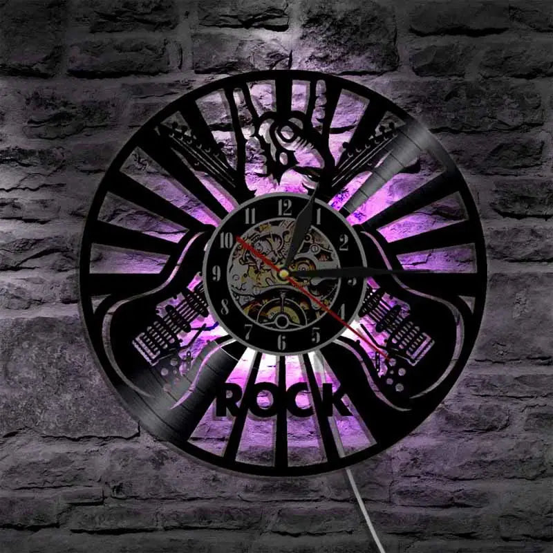 horloge guitare - horloge-industrielle