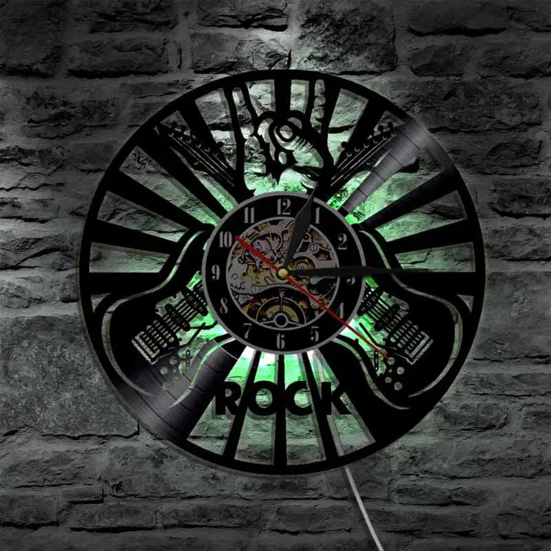 horloge guitare - horloge-industrielle