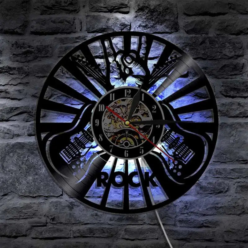 horloge guitare - horloge-industrielle