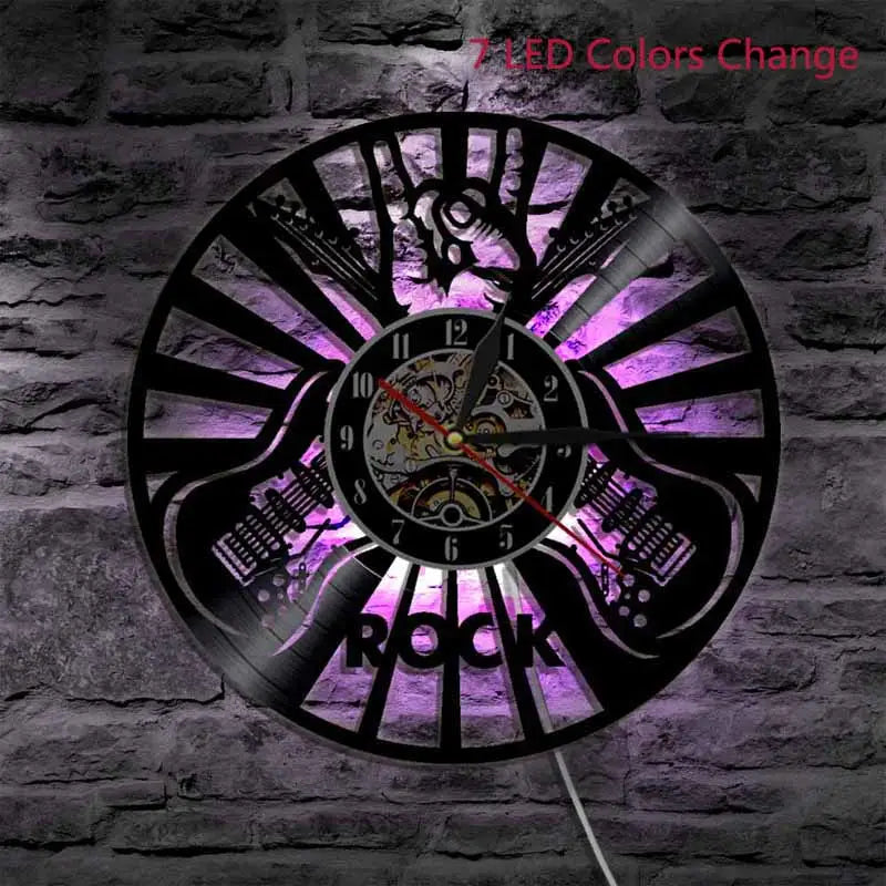 horloge guitare - horloge-industrielle
