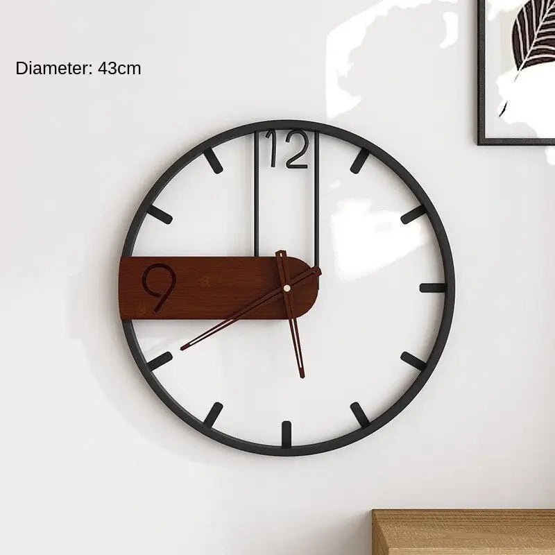 horloge industrielle bois et métal - horloge-industrielle