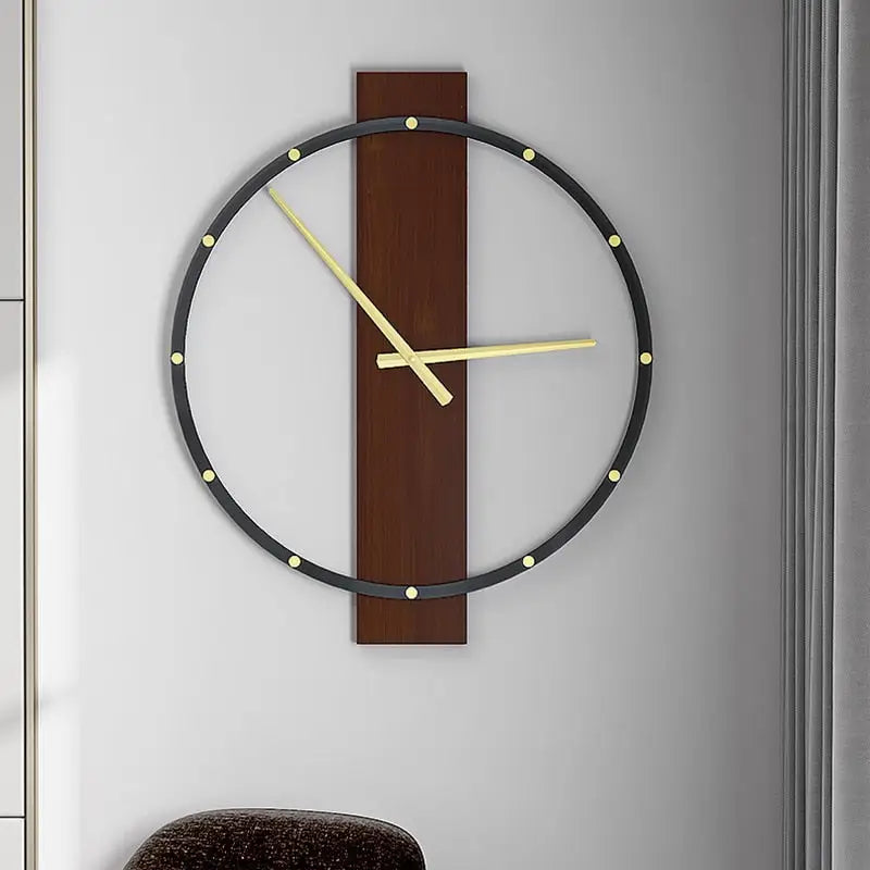 horloge industrielle bois et métal - horloge-industrielle