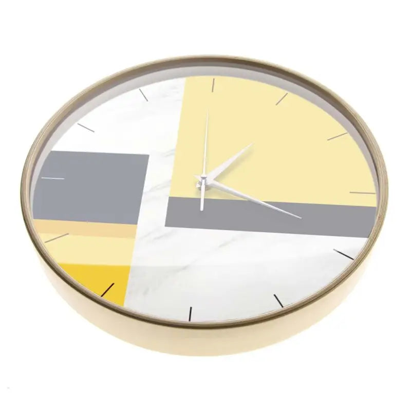 horloge jaune design - horloge-industrielle
