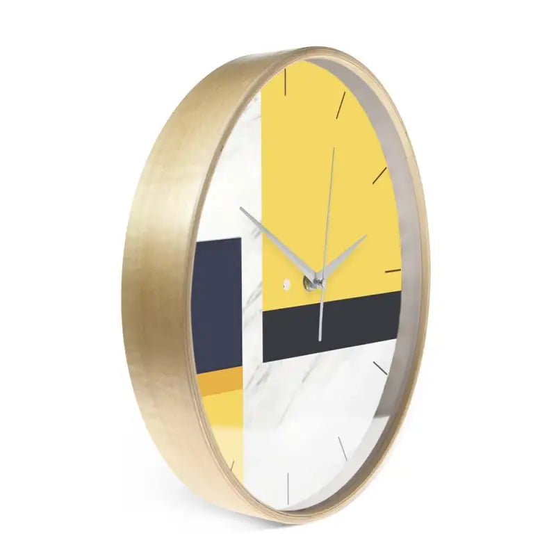 horloge jaune design - horloge-industrielle
