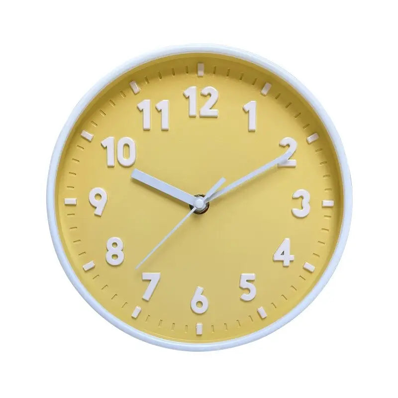 horloge jaune moutarde - horloge-industrielle