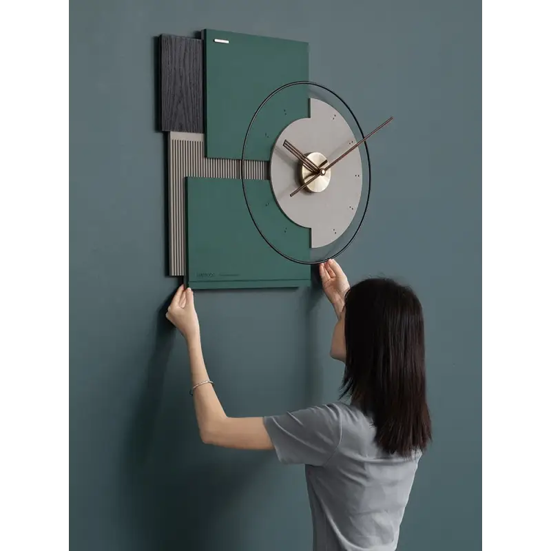 Horloge Moderne Bois - horloge-industrielle