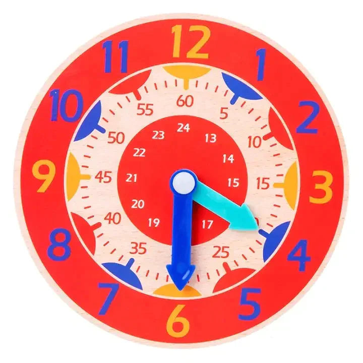 Horloge 12h Montessori - Red