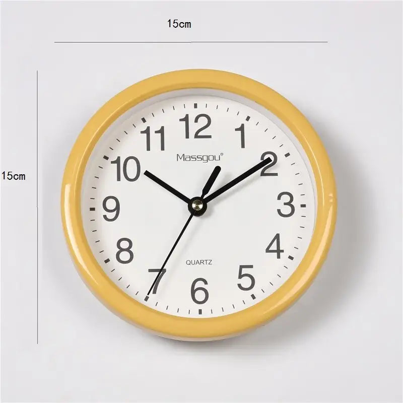 horloge murale 15 cm noire - horloge-industrielle