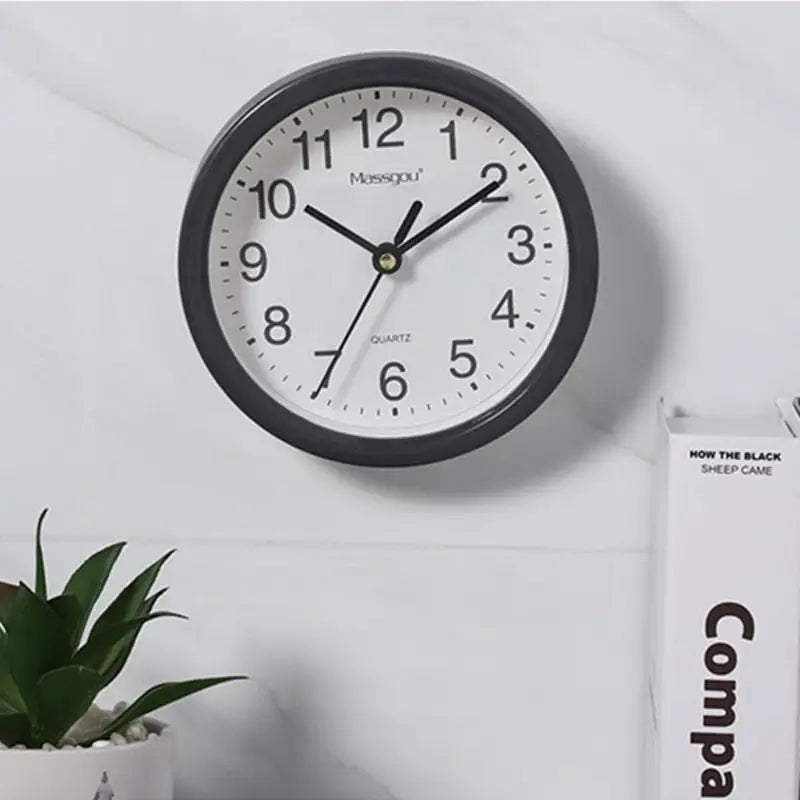 horloge murale 15 cm noire - horloge-industrielle