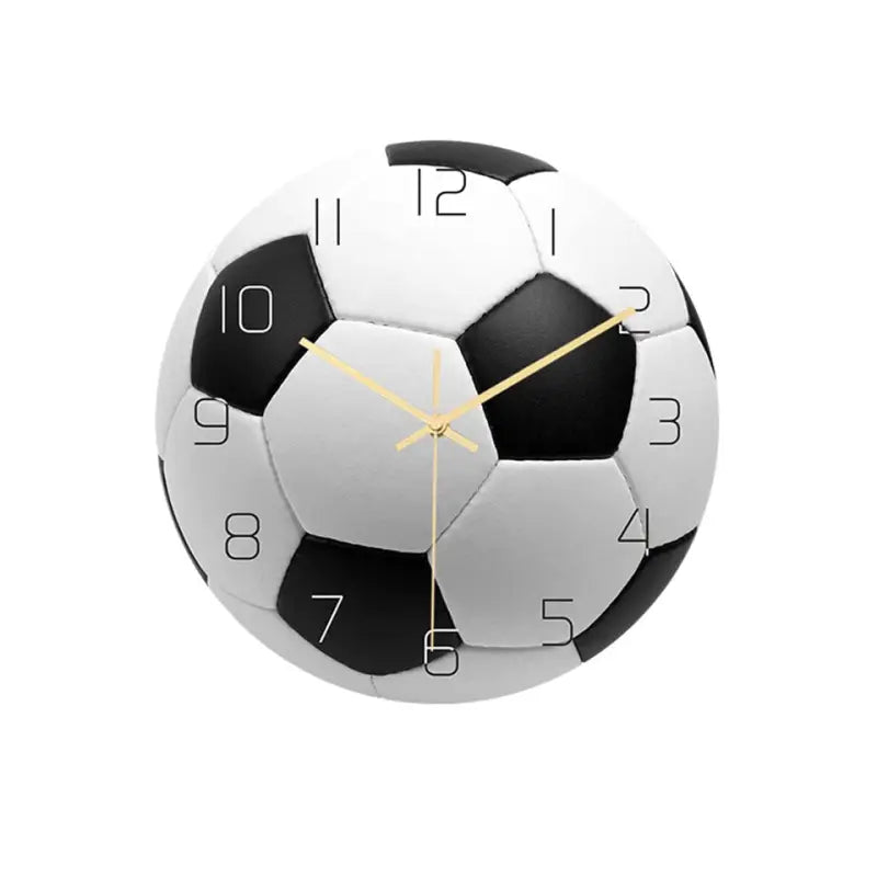 horloge murale ballon de foot - horloge-industrielle