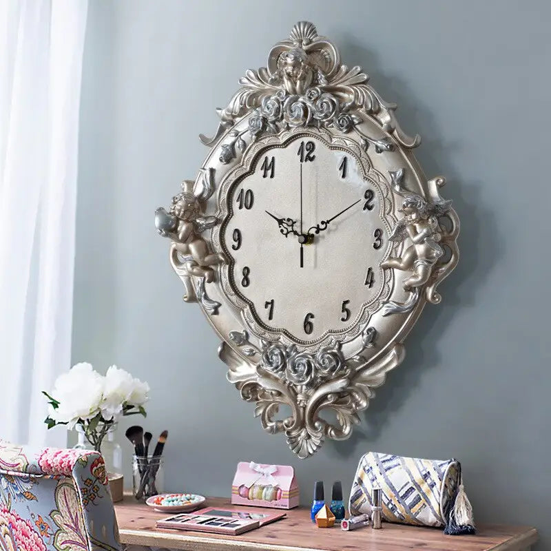 horloge murale blanche et bois - horloge-industrielle