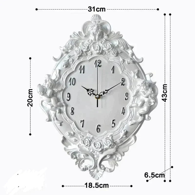 horloge murale blanche et bois - horloge-industrielle