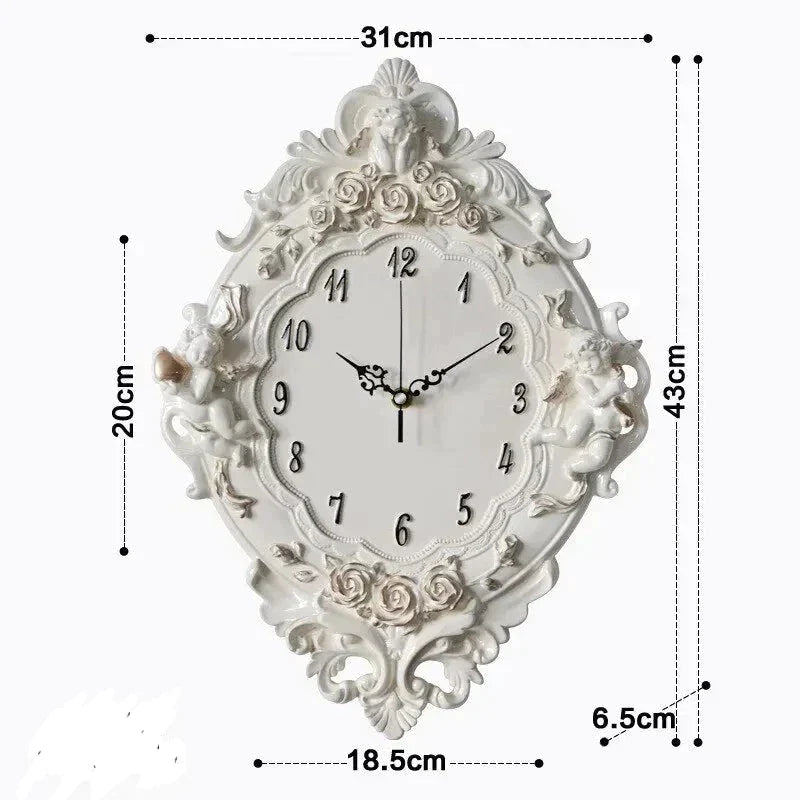 horloge murale blanche et bois - horloge-industrielle