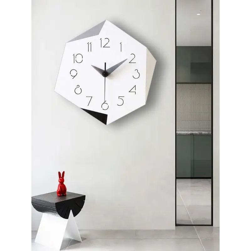horloge murale blanche moderne - horloge-industrielle