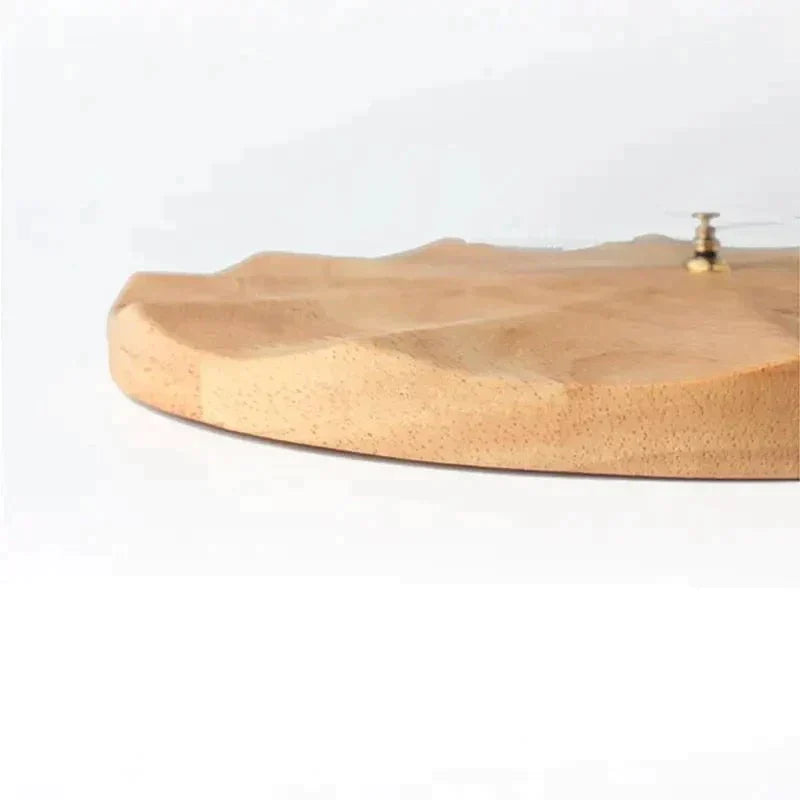horloge murale en bois 3d - horloge-industrielle