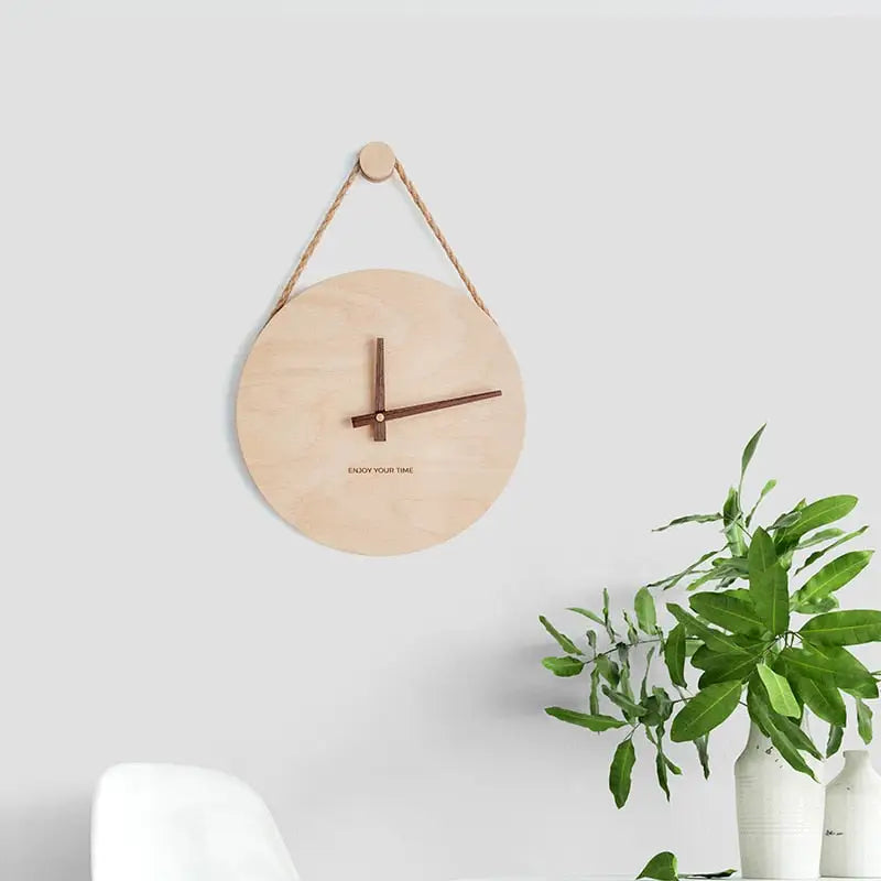 horloge murale bois flotté - horloge-industrielle