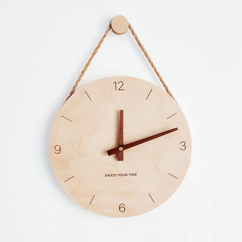 horloge murale bois flotté - horloge-industrielle