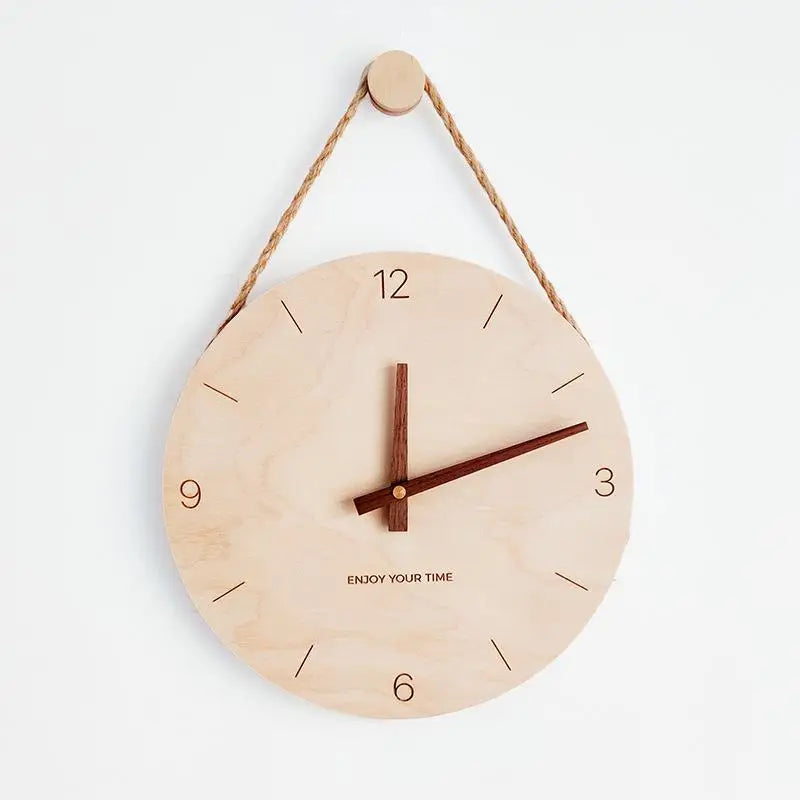 horloge murale bois flotté - horloge-industrielle