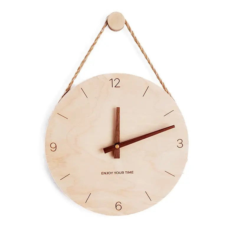 horloge murale bois flotté - horloge-industrielle