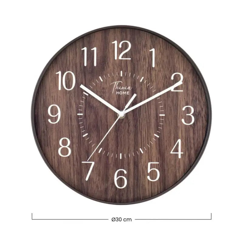 Horloge Murale Bois Scandinave - horloge-industrielle