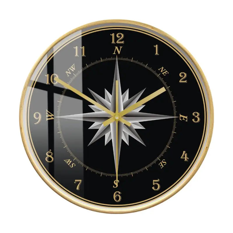 horloge murale boussole - horloge-industrielle
