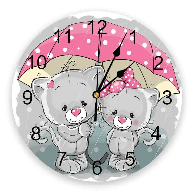 horloge murale chat - horloge-industrielle