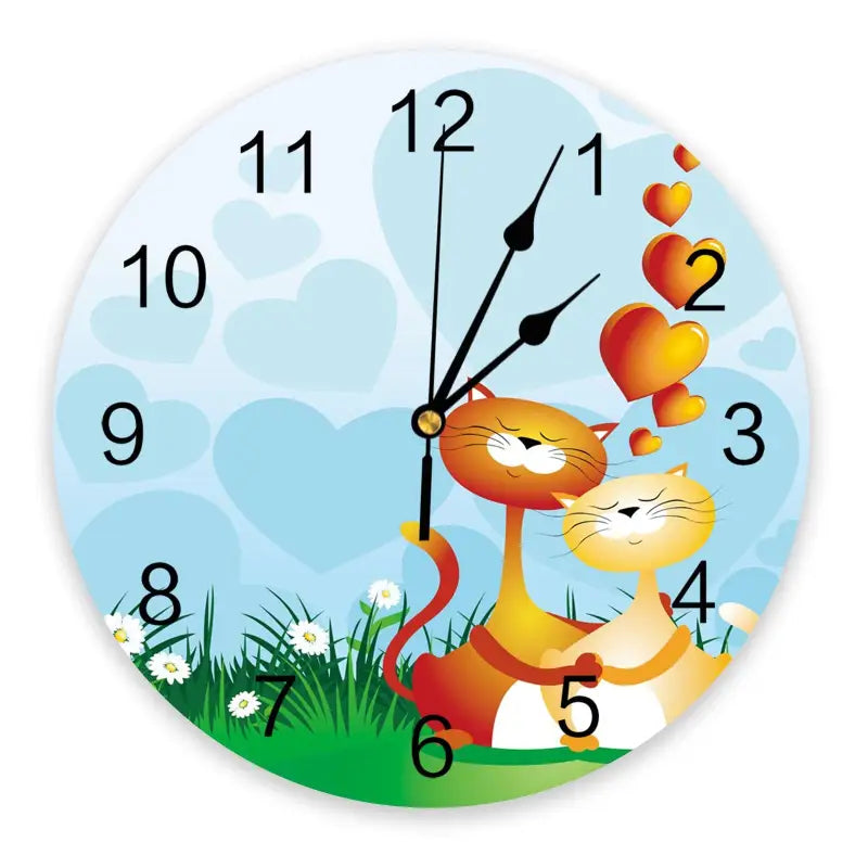 horloge murale chat - horloge-industrielle