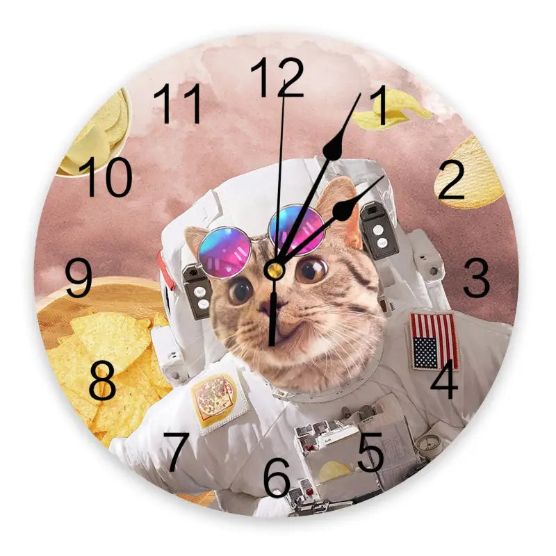 horloge murale chat - horloge-industrielle
