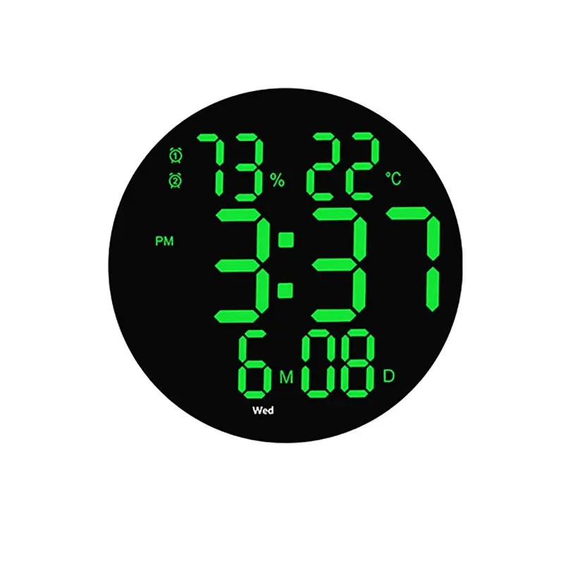 horloge murale avec date et jour - horloge-industrielle