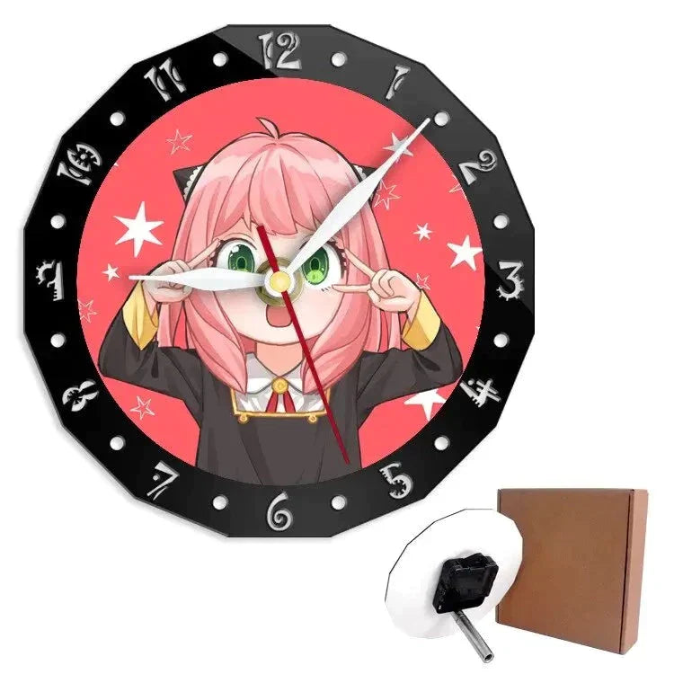 Horloge murale dessin japonais - horloge-industrielle