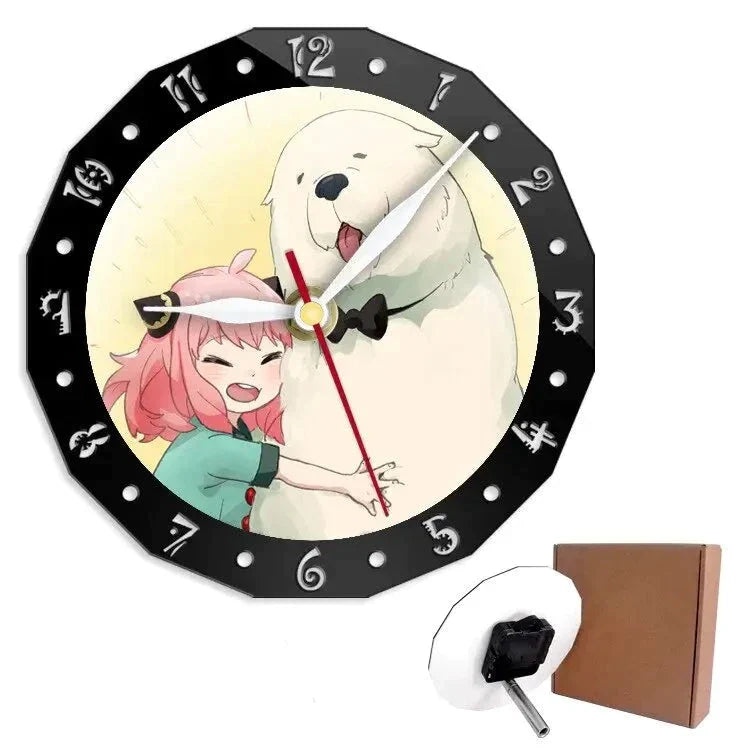 Horloge murale dessin japonais - horloge-industrielle