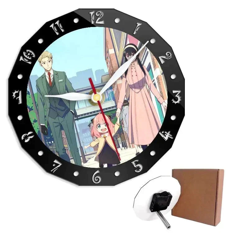 Horloge murale dessin japonais - horloge-industrielle