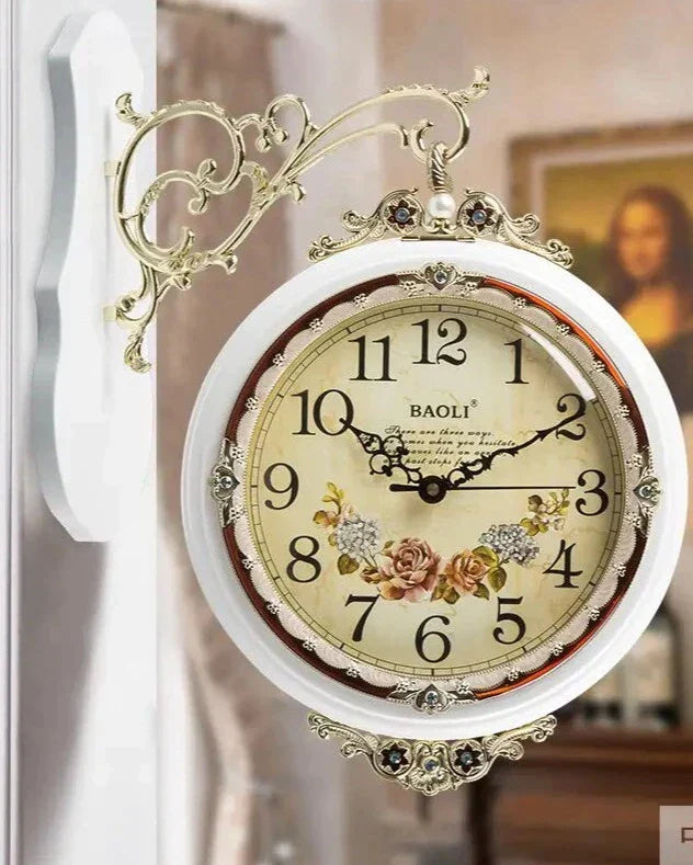 horloge murale double face - horloge-industrielle