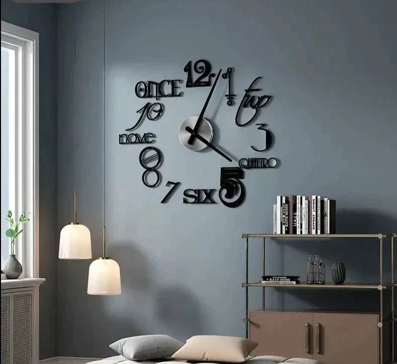 horloge murale geometrique - horloge-industrielle