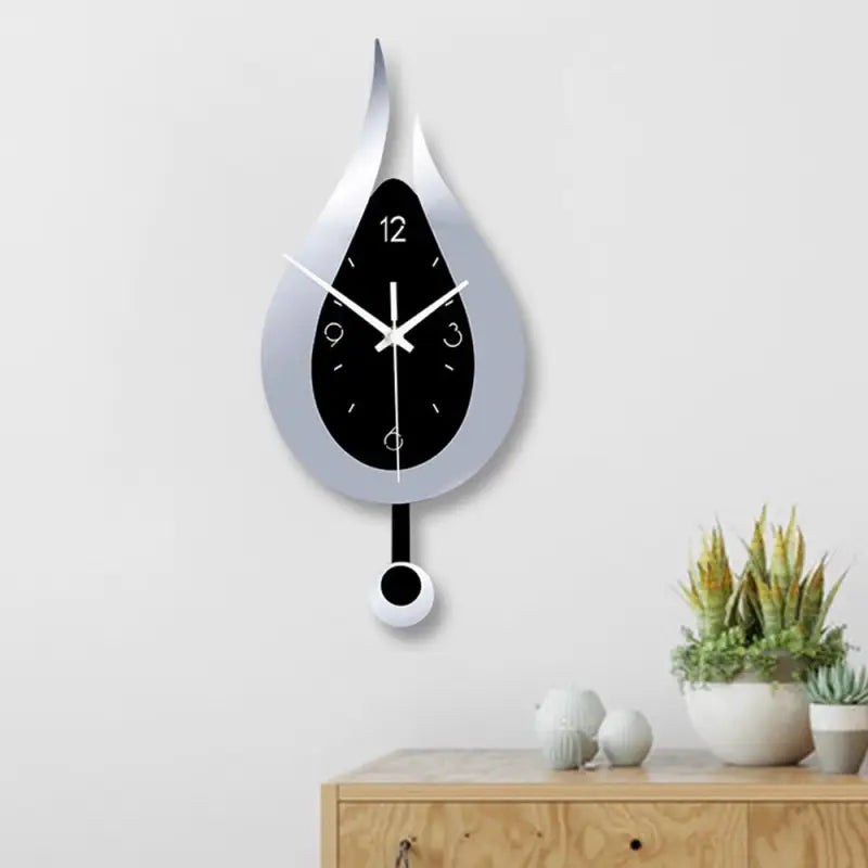 horloge murale goutte d’eau - horloge-industrielle