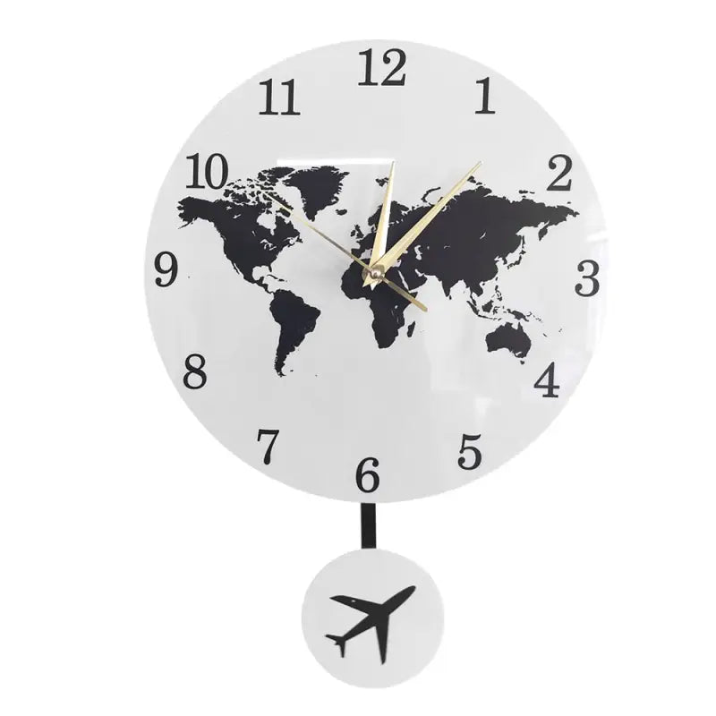 horloge murale mappemonde - horloge-industrielle