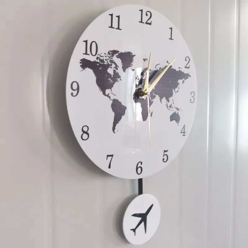 horloge murale mappemonde - horloge-industrielle