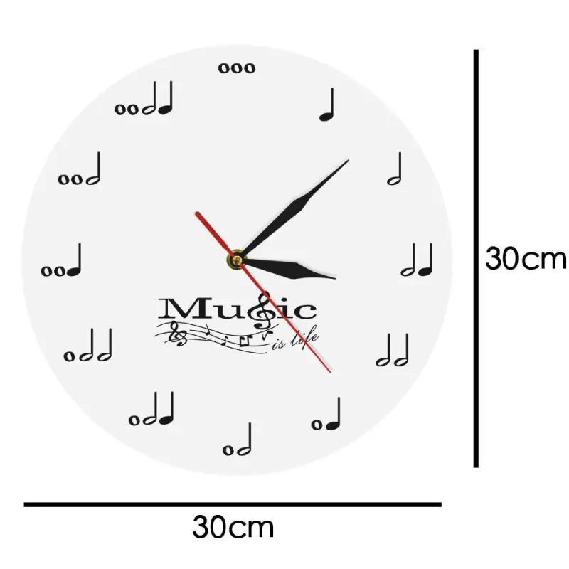 Horloge murale musique - horloge-industrielle