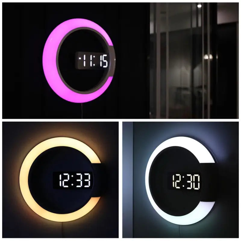 Horloge Led Murale Horloge Industrielle
