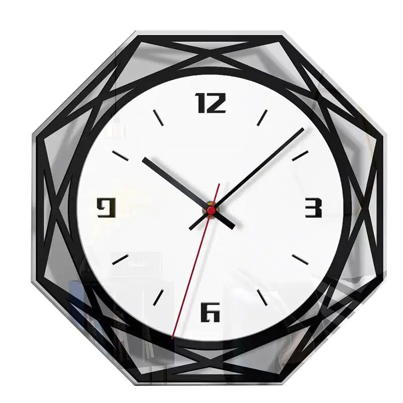 horloge murale octogonale - horloge-industrielle