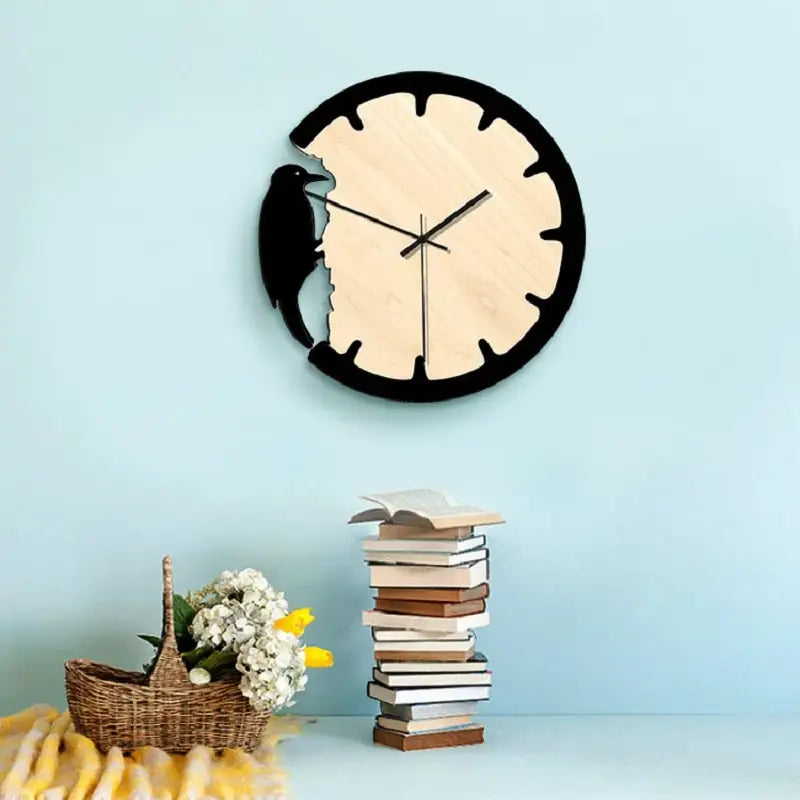 horloge murale oiseau pic - horloge-industrielle