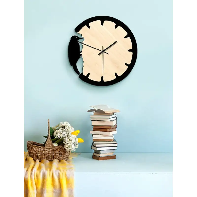 horloge murale oiseau pic - horloge-industrielle