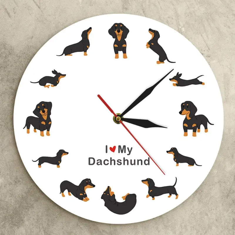 Horloge murale petit chien - horloge-industrielle