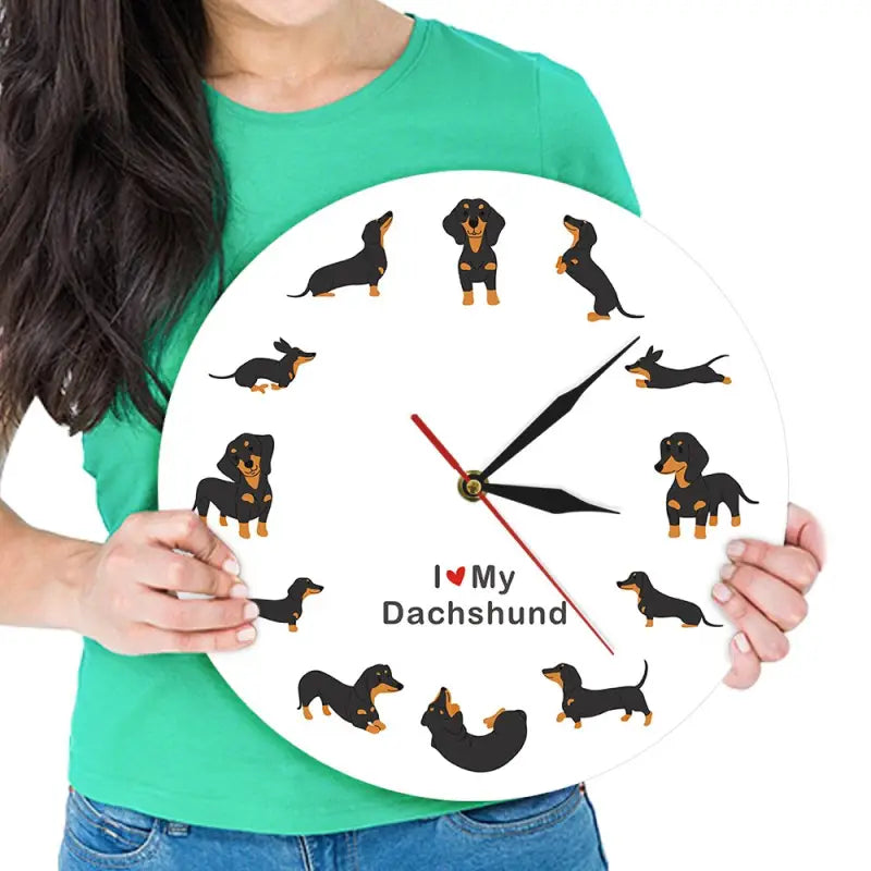 Horloge murale petit chien - horloge-industrielle