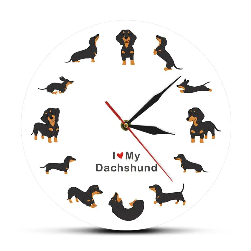Horloge murale petit chien - horloge-industrielle
