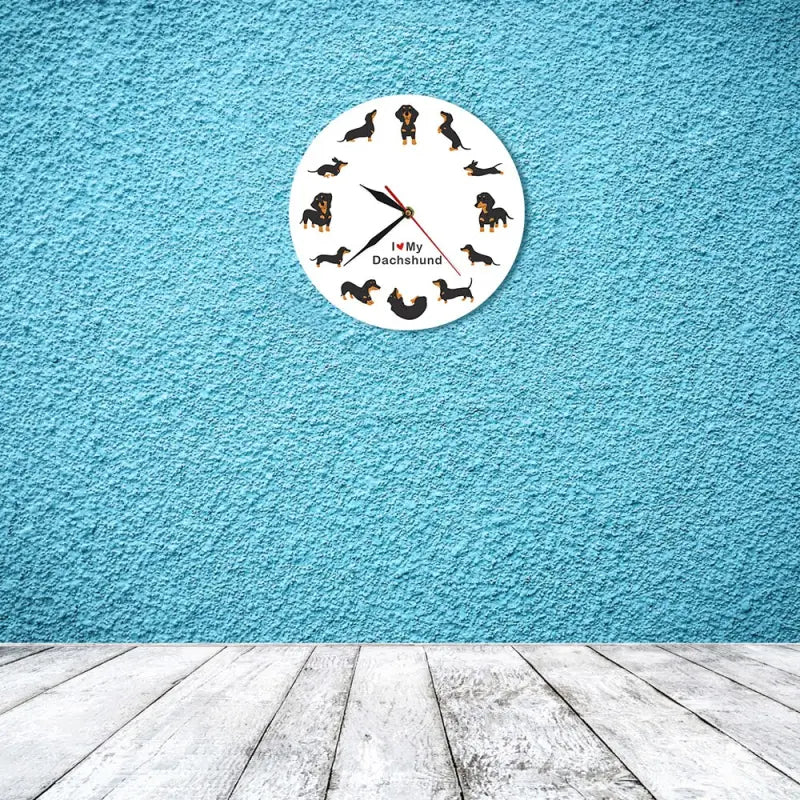 Horloge murale petit chien - horloge-industrielle