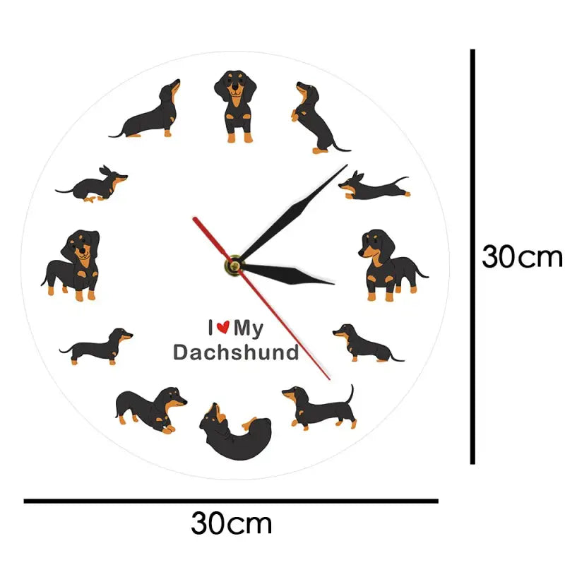 Horloge murale petit chien - horloge-industrielle