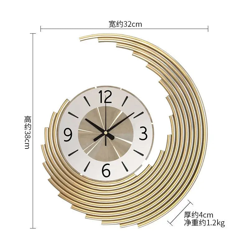 horloge murale pour salon - horloge-industrielle