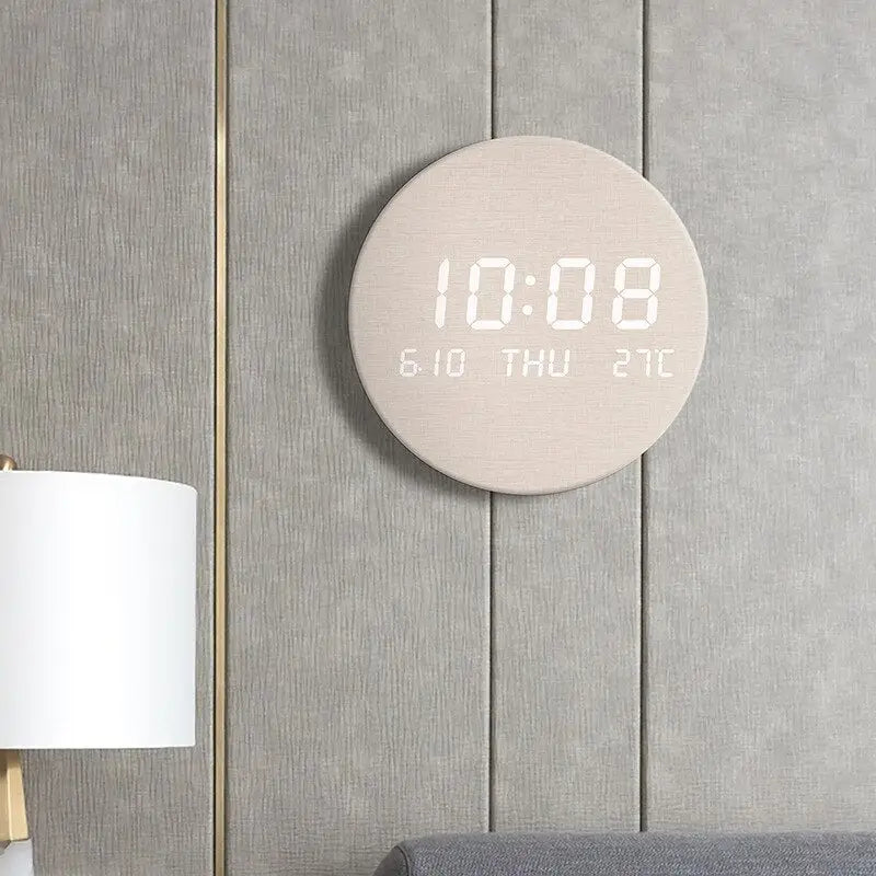 horloge murale led rose - horloge-industrielle